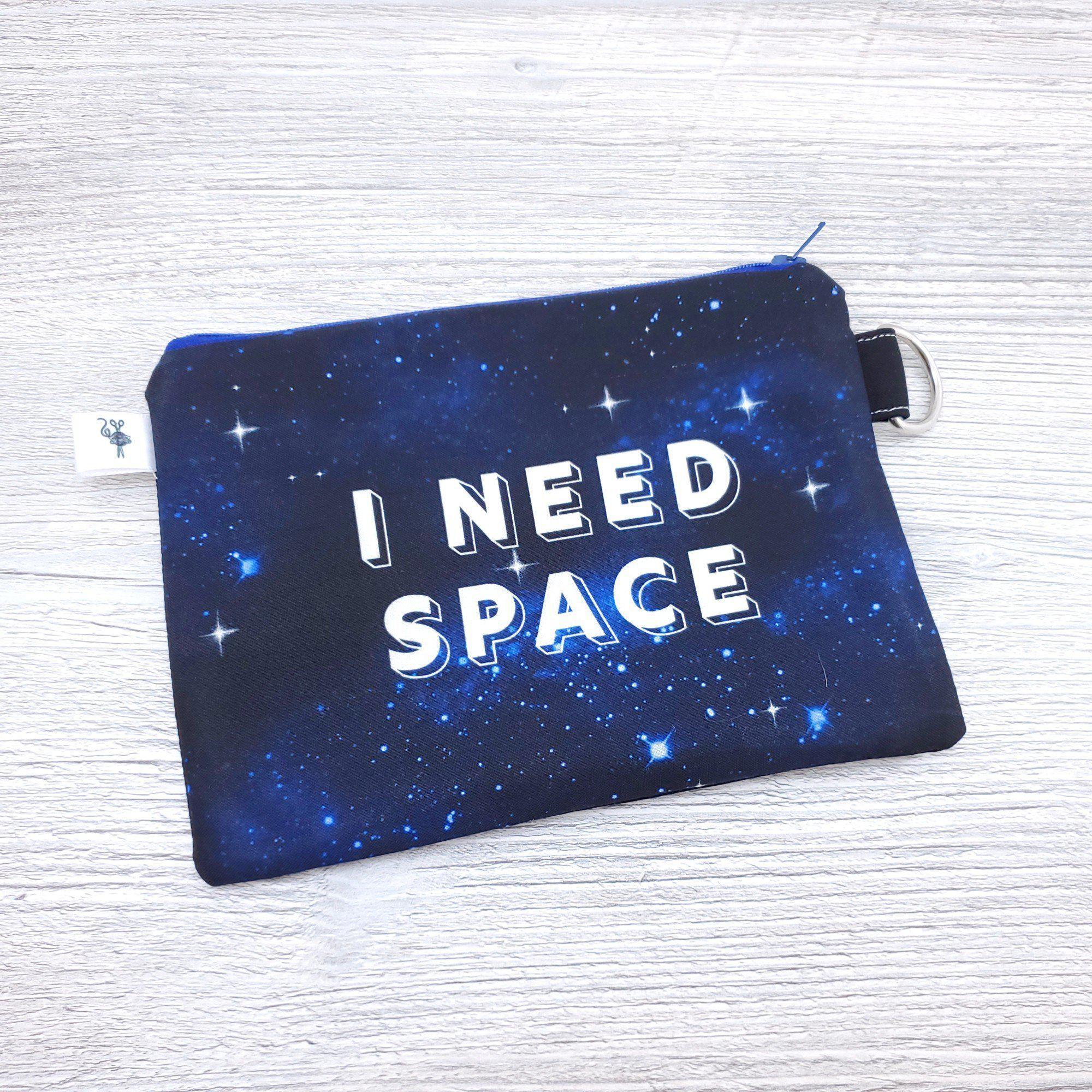 Small Flat Zipper Pouch I Need Space-The Steady Hand
