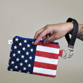 Load image into Gallery viewer, Small Flat Zipper Pouch U.S. Flag-The Steady Hand
