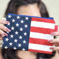 Load image into Gallery viewer, Small Flat Zipper Pouch U.S. Flag-The Steady Hand
