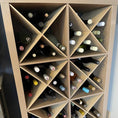 Load image into Gallery viewer, X Divider Cube Insert for Cube Storage Shelves storing wine bottles-The Steady Hand
