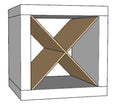 Load image into Gallery viewer, X Divider Cube Insert for Cube Storage Shelves-fun stuff-The Steady Hand

