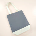Load image into Gallery viewer, Grey and cream tote bag.
